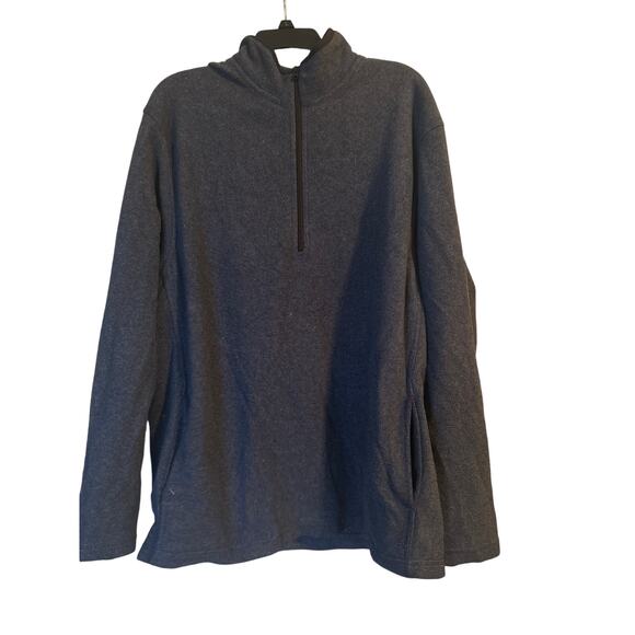 GUC Old Navy Women's Gray Fleece 1/4 Zip Jacket Long Sleeve Size XL - Picture 1 of 5